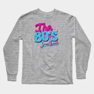 80's scrollback vibrant Long Sleeve T-Shirt